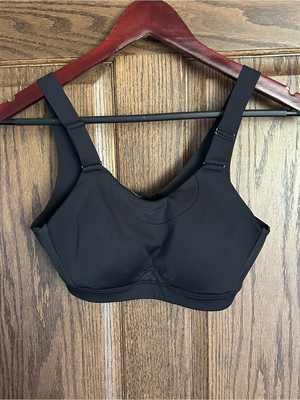 Nike Black High-Impact Adjustable-Strap Sports Bra